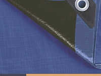Afdekzeil tarpaulin 5 x 8 m, waterafstotend polyester 180 g/m² - afbeelding 5 van  6