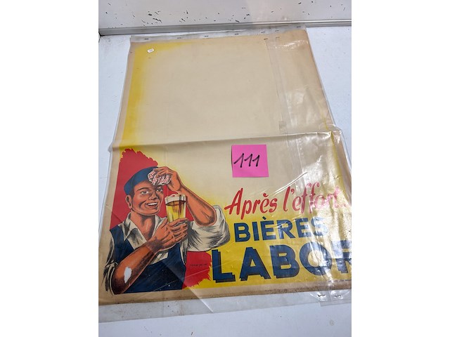 Affiche bières labor mons - afbeelding 1 van  2