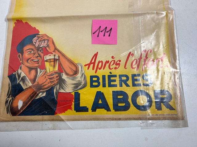 Affiche bières labor mons - afbeelding 2 van  2