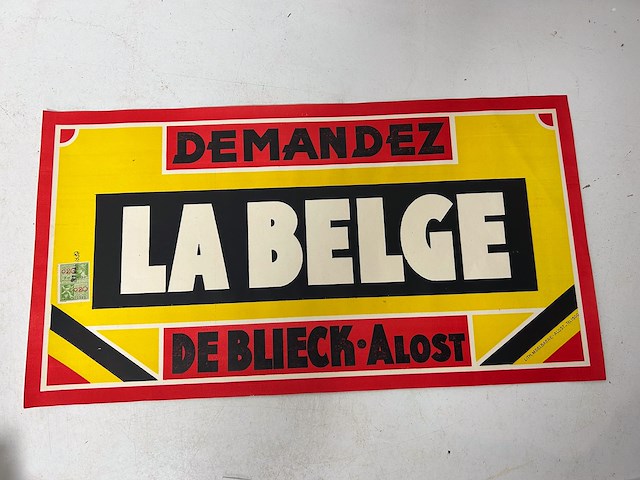 Affiche brouwerij de blieck aalst la belge 1939 - afbeelding 1 van  2