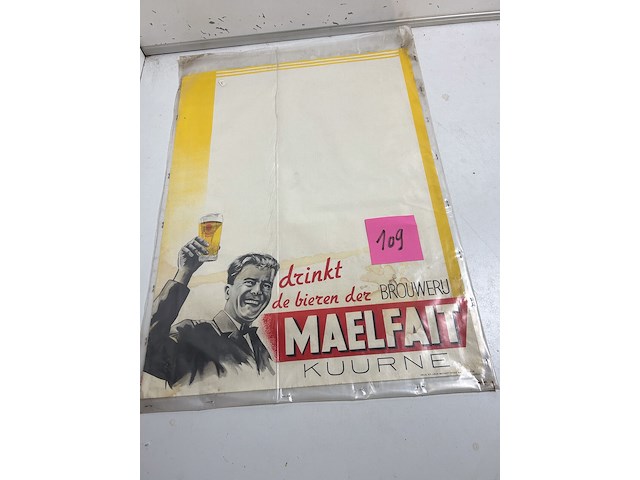Affiche brouwerij maelfait kuurne - afbeelding 1 van  1