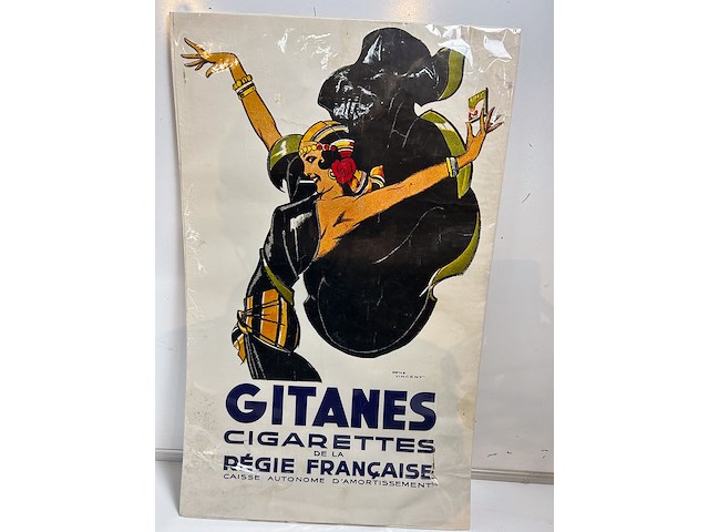Affiche cigarettes gitanes - afbeelding 1 van  3