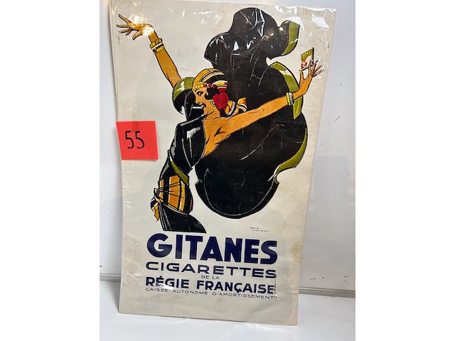 Affiche cigarettes gitanes - afbeelding 3 van  3