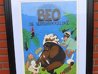 Affiche genummerd "beo de verschrikkelijke" marc sleen - afbeelding 1 van  5