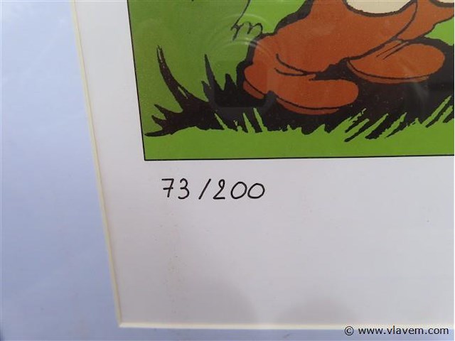 Affiche genummerd "beo de verschrikkelijke" marc sleen - afbeelding 5 van  5