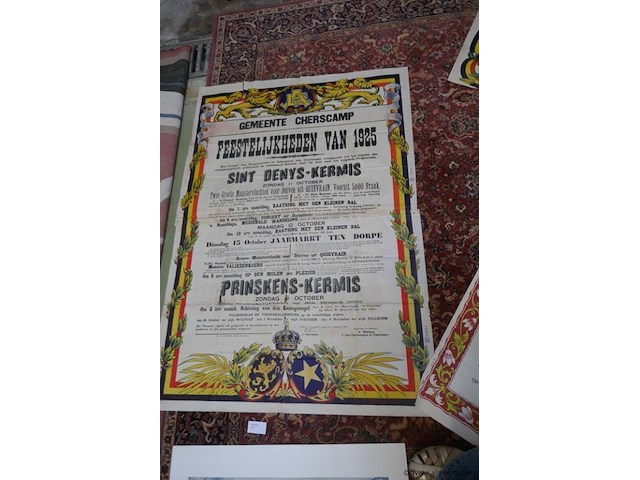 Affiche kermis serskamp 1925 - afbeelding 1 van  1