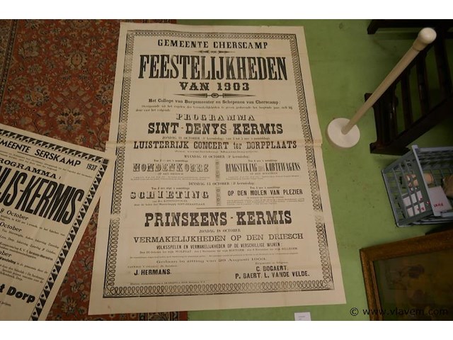 Affiche kermis serskamp - afbeelding 1 van  1