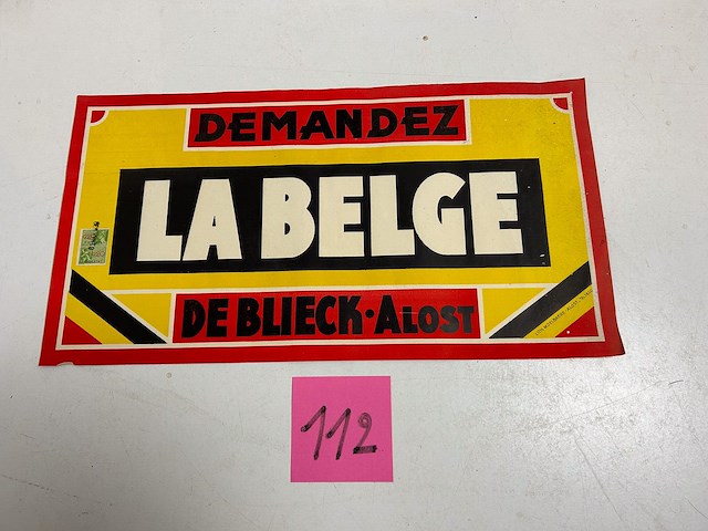 Affiche la belge deblieck aalst - afbeelding 1 van  1