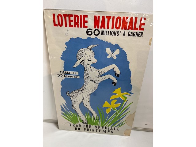 Affiche loterie nationale - afbeelding 1 van  2
