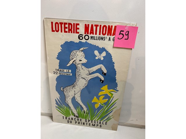 Affiche loterie nationale - afbeelding 2 van  2