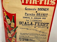 Affiche vlaamse brouwerij lauwe frik pils 1955 - afbeelding 1 van  2