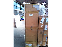 Afgeronde spiegel van volledige lengte met led-verlichting led-verlichte spiegel aluminium frame dimbare verlichting 3 kleuren goud - afbeelding 3 van  8