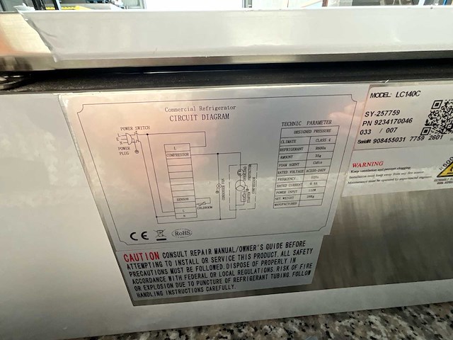 Afi collin-lucy lc14c gekoeld aanrechtdisplay - afbeelding 4 van  5