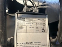 Afkantpers amada hft 100-3, bouwjaar 2004, met een maximale perskracht van 1000 kn en een slag van 200 mm. voorzien van een 400 v, 3-fasen aansluiting en fiessler elektronik akas ii laserbeveiliging. - afbeelding 9 van  13