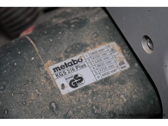 Afkortcirkelzaagmachine metabo, kgs 216 plus - afbeelding 2 van  3