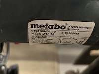 Afkort/verstekzaag metabo kgs 216m - afbeelding 2 van  2