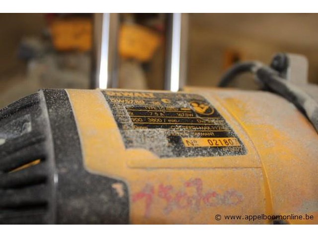 Afkortzaag dewalt dws780-qs, compleet met onderstel dewalt - afbeelding 3 van  5