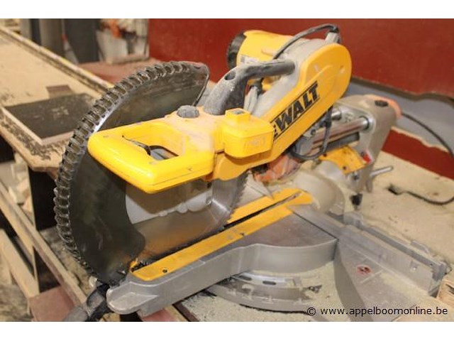 Afkortzaag dewalt dws780-qs, compleet met onderstel dewalt - afbeelding 5 van  5