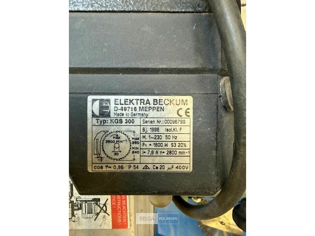 Afkortzaag elektra deckum - afbeelding 2 van  4