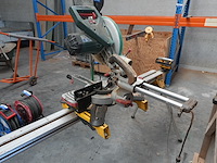 Afkortzaag metabo op steun dewalt - afbeelding 8 van  9