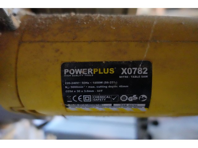 Afkortzaag powerplus - afbeelding 3 van  3