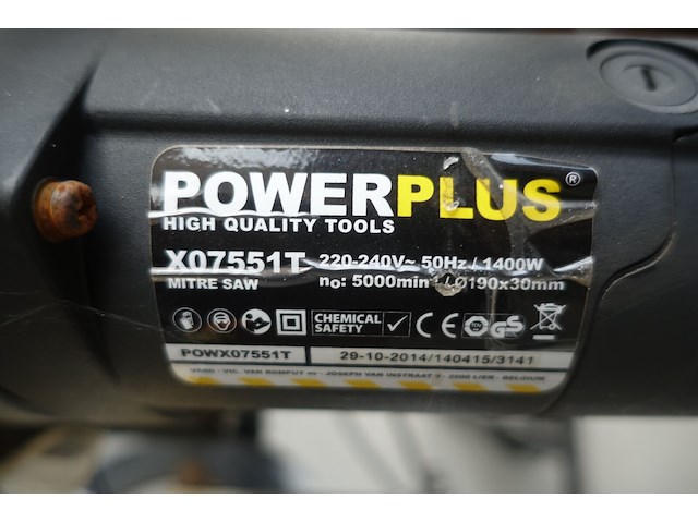 Afkortzaag powerplus - afbeelding 7 van  7