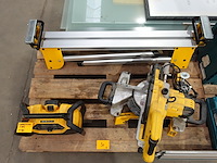 Afkortzaag + radio dewalt - afbeelding 1 van  10