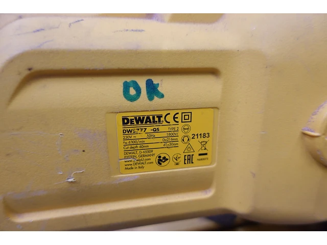 Afkotzaag dewalt - afbeelding 5 van  8