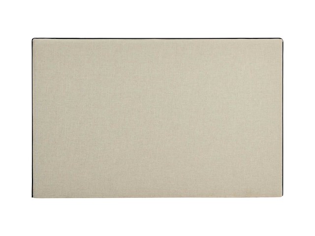 Afneembaar hoofdeinde 150 cm - katoen en linnen - beige en zwart - afbeelding 4 van  7