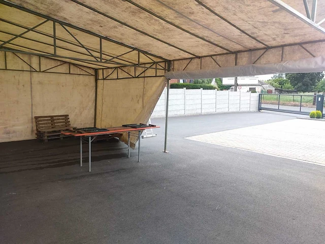Afneembare marquee grote professionele marquee afneembaar – metalen constructie en zeilen - afbeelding 2 van  4