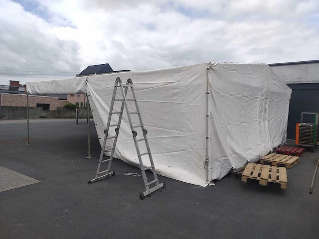 Afneembare marquee grote professionele marquee afneembaar – metalen constructie en zeilen - afbeelding 3 van  4