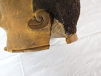 Afrikaans houten helmmasker (x5) - afbeelding 5 van  13