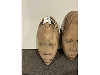 Afrikaanse wanddecoratie (2x) - afbeelding 1 van  3