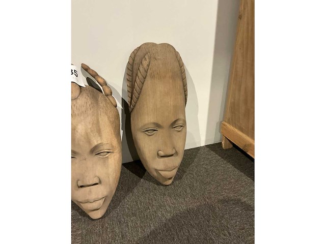 Afrikaanse wanddecoratie (2x) - afbeelding 2 van  3