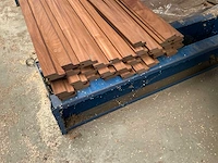 Afrormosia tand/groef gevelbekleding (35x) - afbeelding 3 van  3