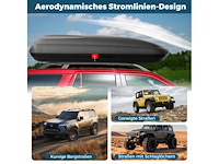 Afsluitbare dakkoffer 400l met banden - afbeelding 3 van  7