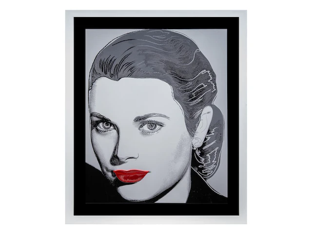 After andy warhol (1928-1987), grace kelly (1984), offset on lenox museum board 101 x 81.5 cm. (39.75 x 32.09 in.), frame: 125 x 104 cm. (49.21 x 40.93 in.) - afbeelding 2 van  4