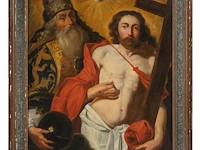 After artus wolffort (1581-1641), 'the holy trinity, depicting the father, the son, and the holy spirit', oil on canvas, 112 x 88 cm. (44.09 x 34.64 in.), frame: 133 x 108 cm. (52.35 x 42.52 in.) - afbeelding 2 van  5