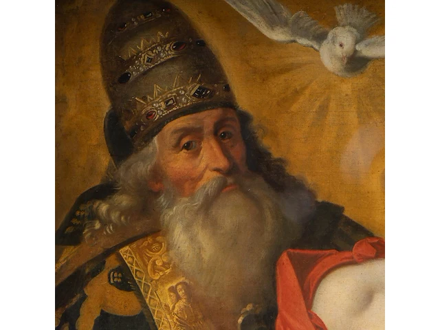 After artus wolffort (1581-1641), 'the holy trinity, depicting the father, the son, and the holy spirit', oil on canvas, 112 x 88 cm. (44.09 x 34.64 in.), frame: 133 x 108 cm. (52.35 x 42.52 in.) - afbeelding 4 van  5