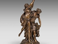 After clodion (1738-1814), bacchanal group, patinated bronze on a vert de mer marble base the bronze: 40 cm. (15 3/4 in.), including the base: 43 cm. (16.92 in.) - afbeelding 7 van  10