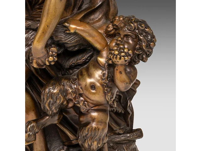 After clodion (1738-1814), bacchanal group, patinated bronze on a vert de mer marble base the bronze: 40 cm. (15 3/4 in.), including the base: 43 cm. (16.92 in.) - afbeelding 9 van  10