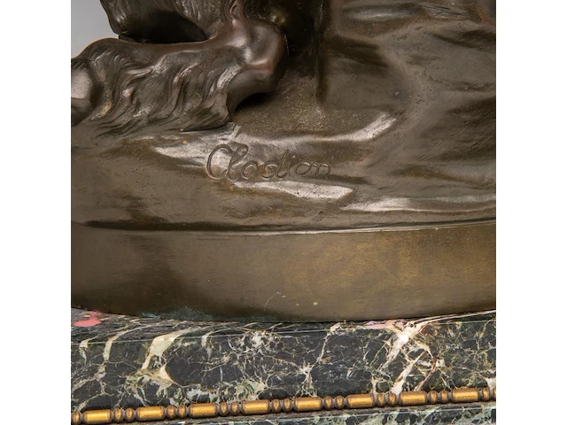 After clodion (1738-1814), bacchanal, patinated bronze on a marble base bronze 37 x 35 cm. (14.57 x 13.77 in.), incl. base 42 x 37 cm. (16.53 x 14.57 in.) - afbeelding 6 van  8