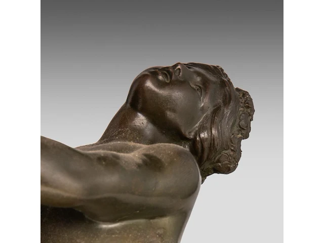 After clodion (1738-1814), bacchanal, patinated bronze on a marble base bronze 37 x 35 cm. (14.57 x 13.77 in.), incl. base 42 x 37 cm. (16.53 x 14.57 in.) - afbeelding 8 van  8
