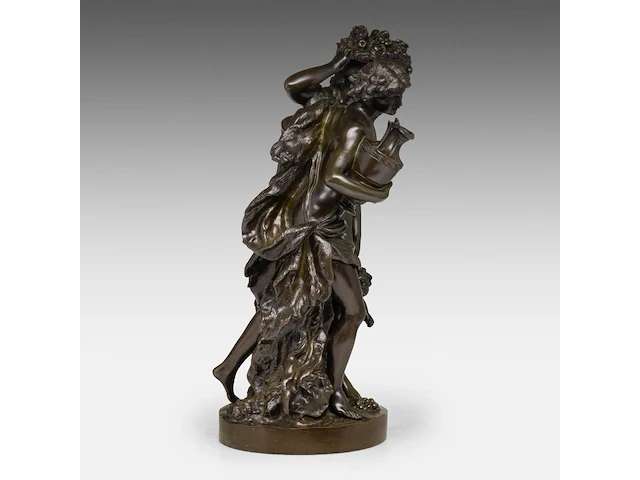 After clodion, bacchanal group, patinated bronze 51 cm. (20.07 in.) - afbeelding 5 van  8