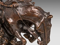 After frederic sackrider remington (1861-1909), 'rattlesnake', patinated bronze on a marble base the bronze: 22 cm. (8.66 in.), including the base: 24.5 cm. (9.65 in.) - afbeelding 8 van  8