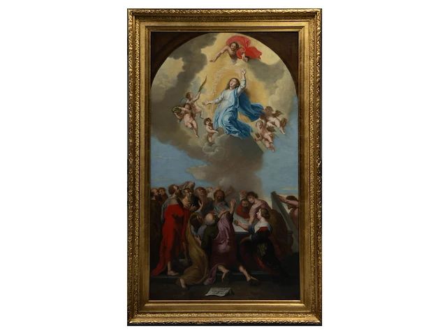 After peter paul rubens (1577-1640), the assumption of the virgin, oil on canvas 135 x 75 cm. (53.14 x 29.53 in.), frame: 155 x 95 cm. (61.02 x 37.39 in.) - afbeelding 2 van  5