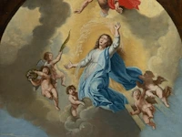 After peter paul rubens (1577-1640), the assumption of the virgin, oil on canvas 135 x 75 cm. (53.14 x 29.53 in.), frame: 155 x 95 cm. (61.02 x 37.39 in.) - afbeelding 4 van  5