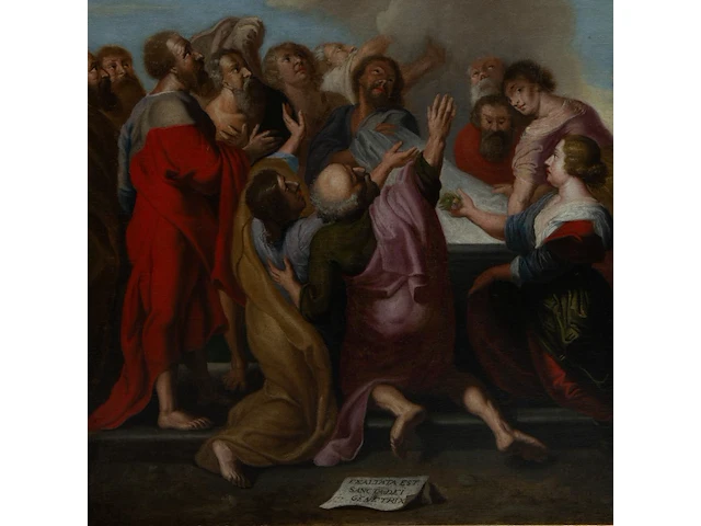 After peter paul rubens (1577-1640), the assumption of the virgin, oil on canvas 135 x 75 cm. (53.14 x 29.53 in.), frame: 155 x 95 cm. (61.02 x 37.39 in.) - afbeelding 5 van  5