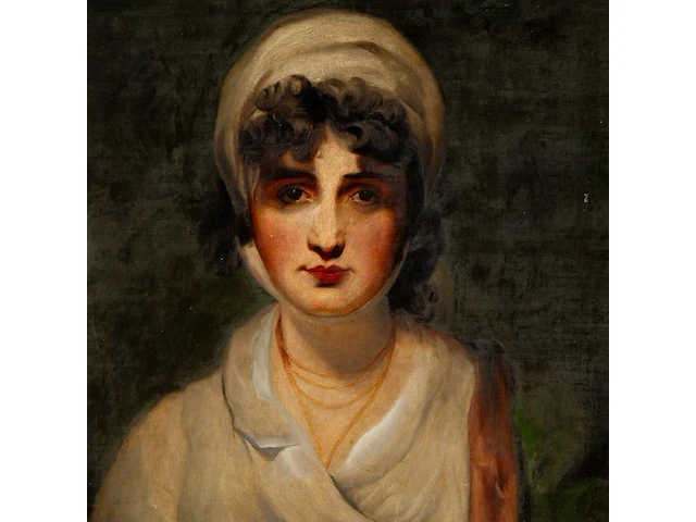 After thomas lawrence (1769-1830), the portrait of sarah siddons, oil on canvas 62 x 51 cm. (24.41 x 20.07 in.), frame: 74 x 64 cm. (29.12 x 25.19 in.) - afbeelding 4 van  4
