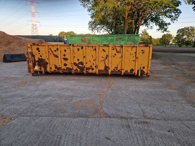 Afval container - container met haak - afzetcontainer 20m3 technicas opslagcontainer - afbeelding 2 van  8
